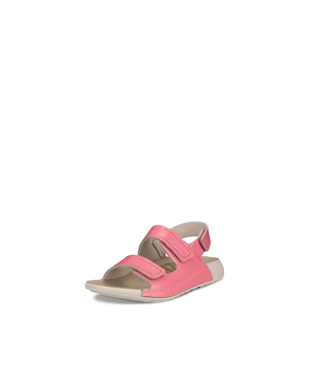 Kids' ECCO® Cozmo Leather Two Strap Sandal - Pink - Main