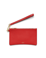 ECCO® Wristlet Pebbled pochette cuir - Rouge - Main