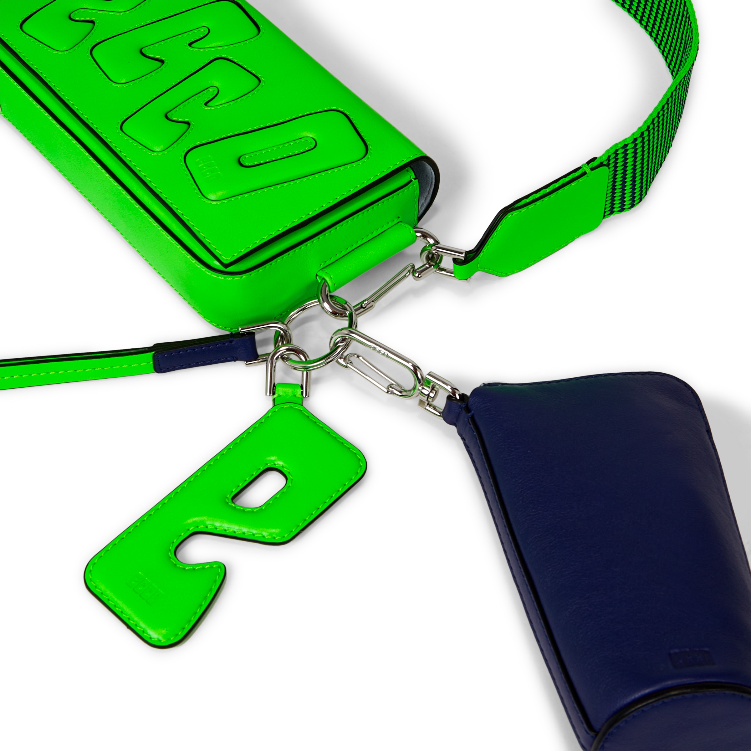 ECCO® E Phone Stack Padded Leather Phone Bag | Green