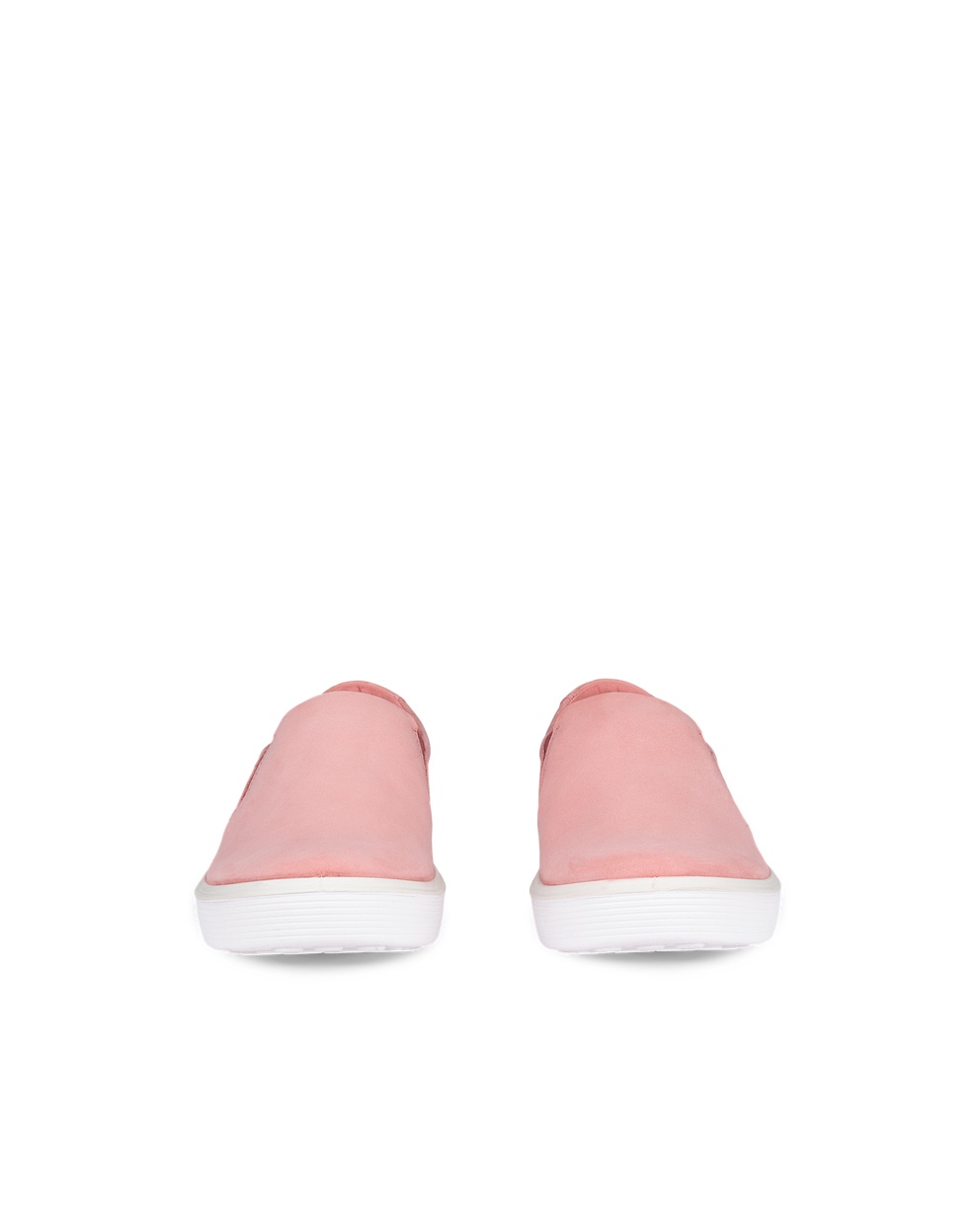 Women's ECCO® Soft 60 Leather Slip-On - Pink - Front pair