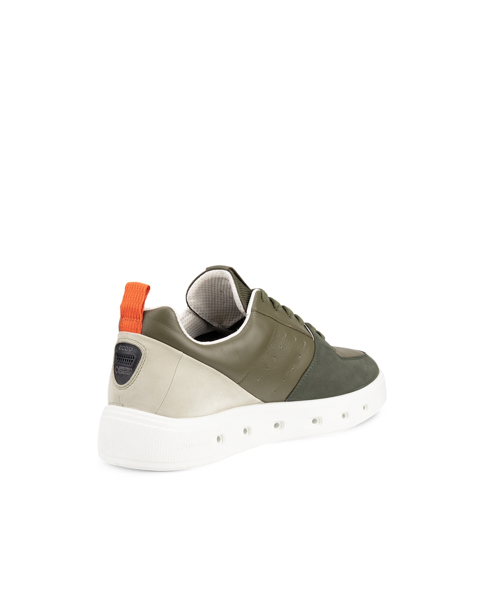 Men's ECCO® Street 720 Nubuck Gore-Tex Sneaker - Green - Back