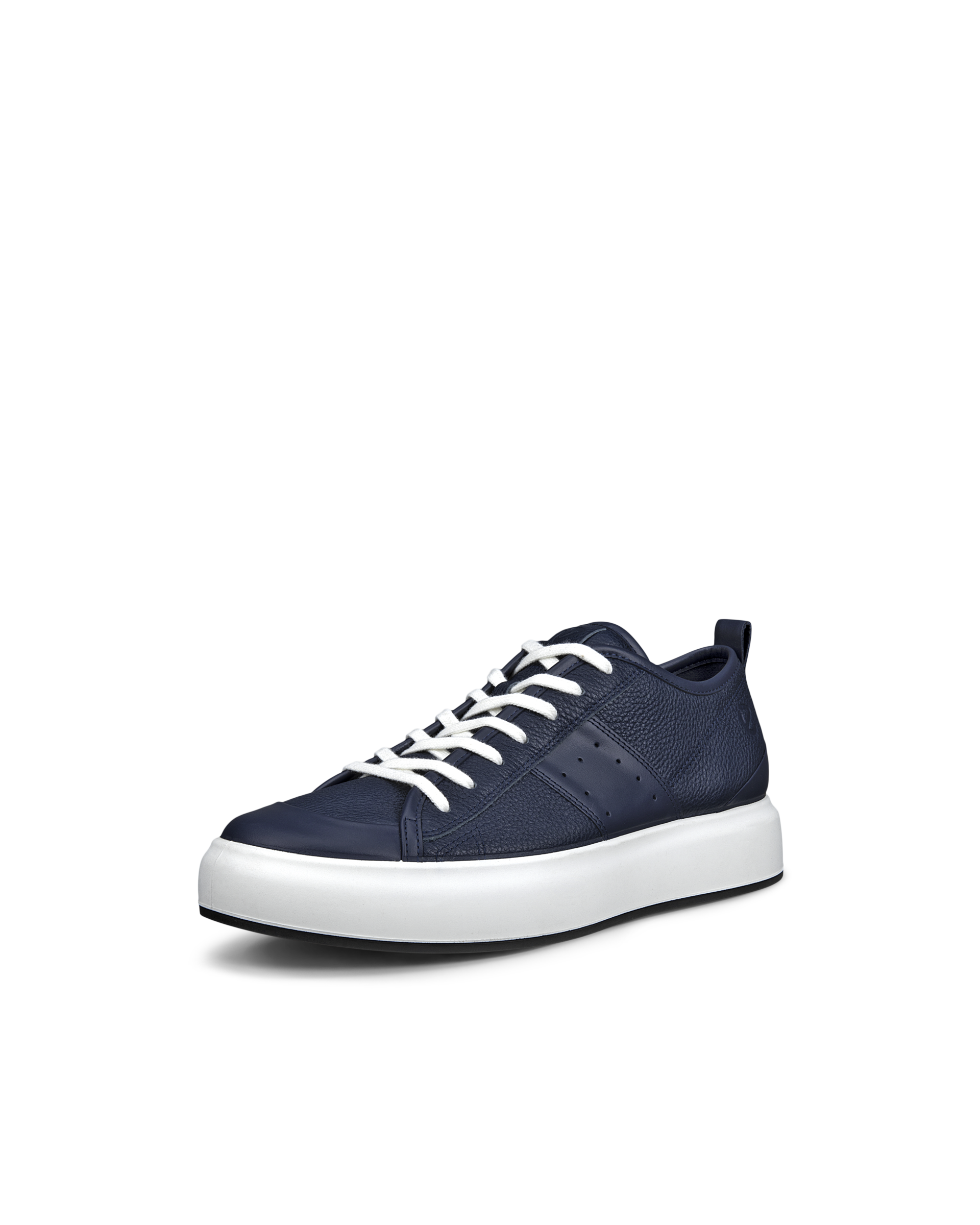 Zapatillas de piel ECCO® Street Ace para hombre - Azul - Main