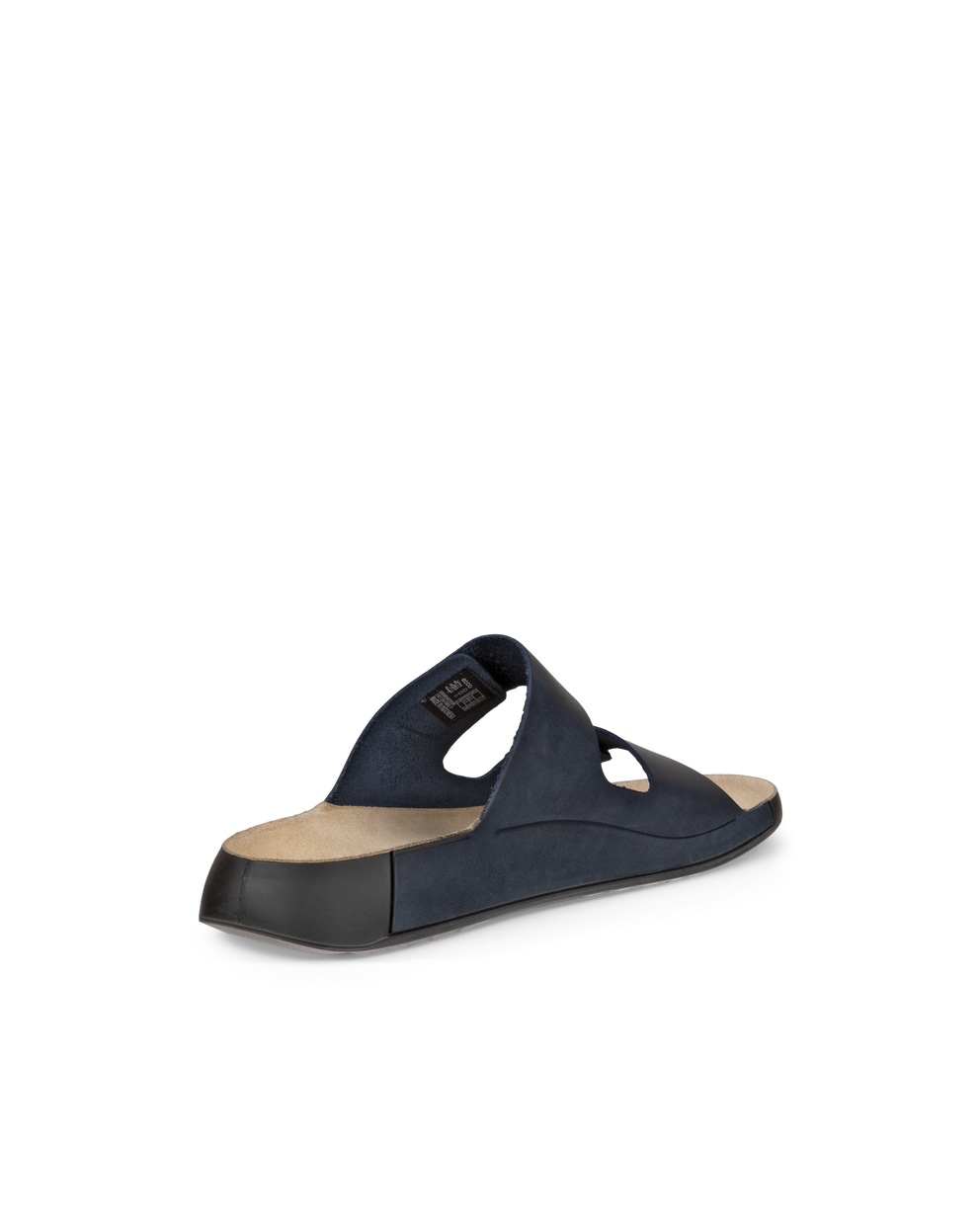 Men's ECCO® Cozmo Nubuck Two-Strap Sandal - Blue - Back