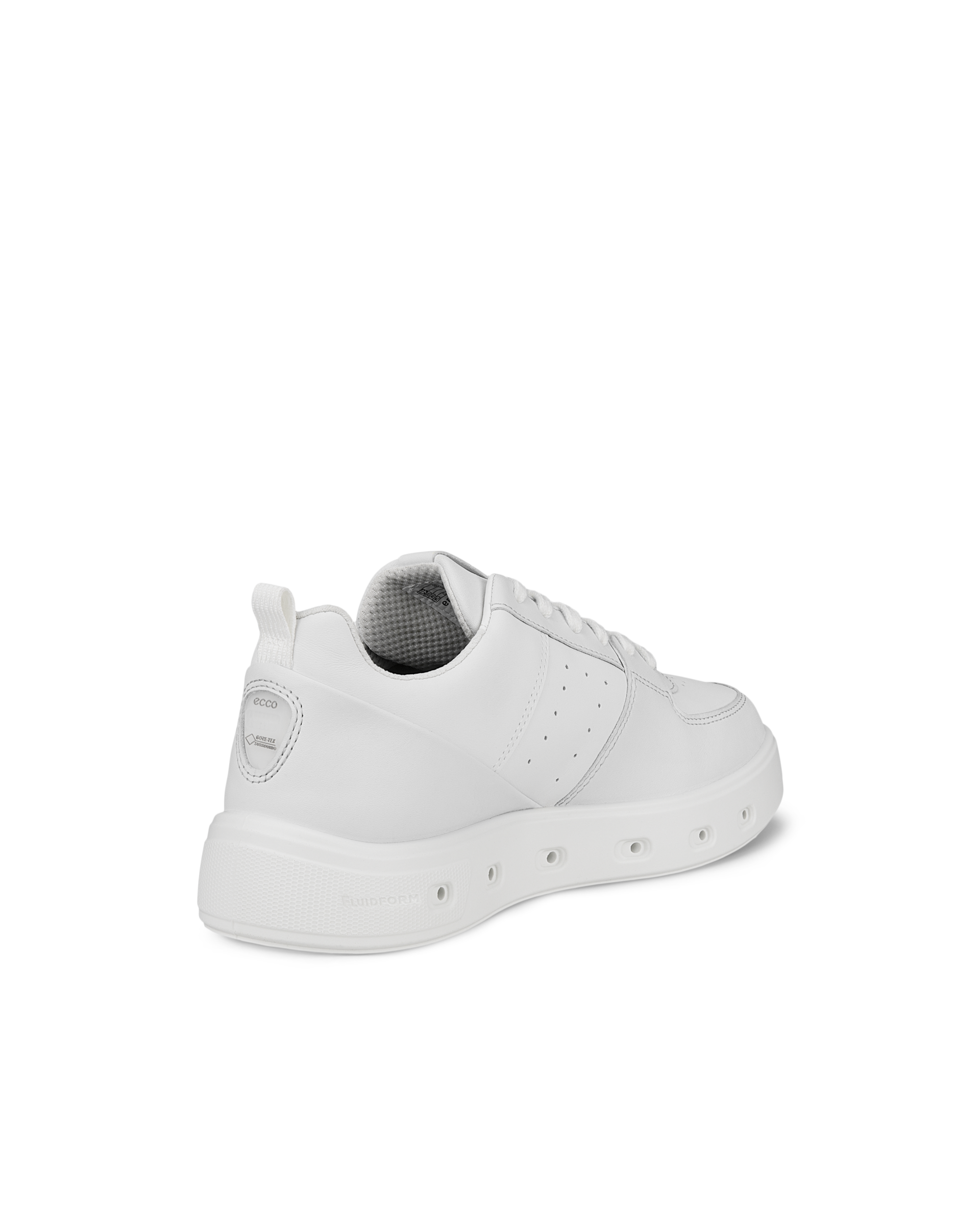 ECCO® Street 720 baskets en cuir Gore-Tex pour femme - Blanc - Back