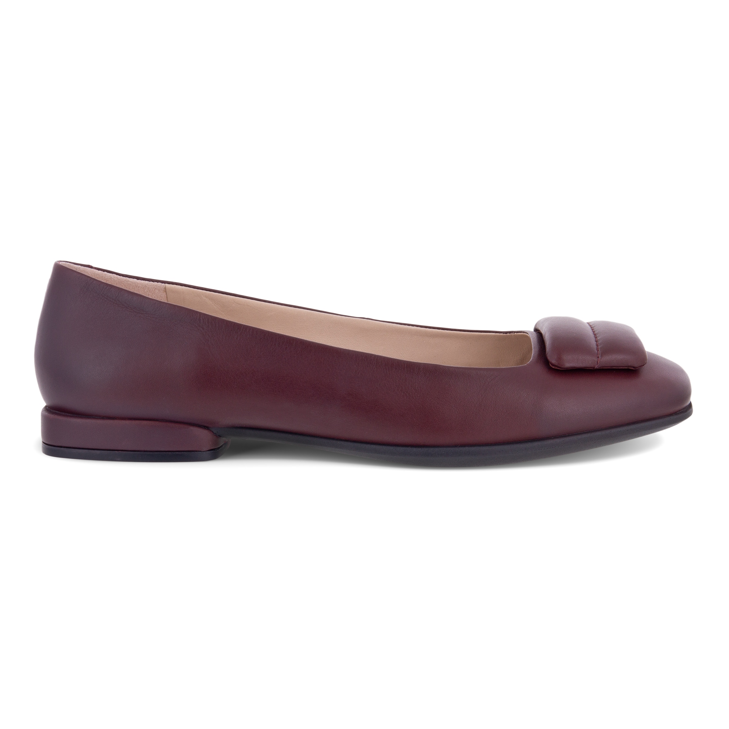 Bailarinas de piel ECCO® Anine Squared para mujer - Marrón - Outside