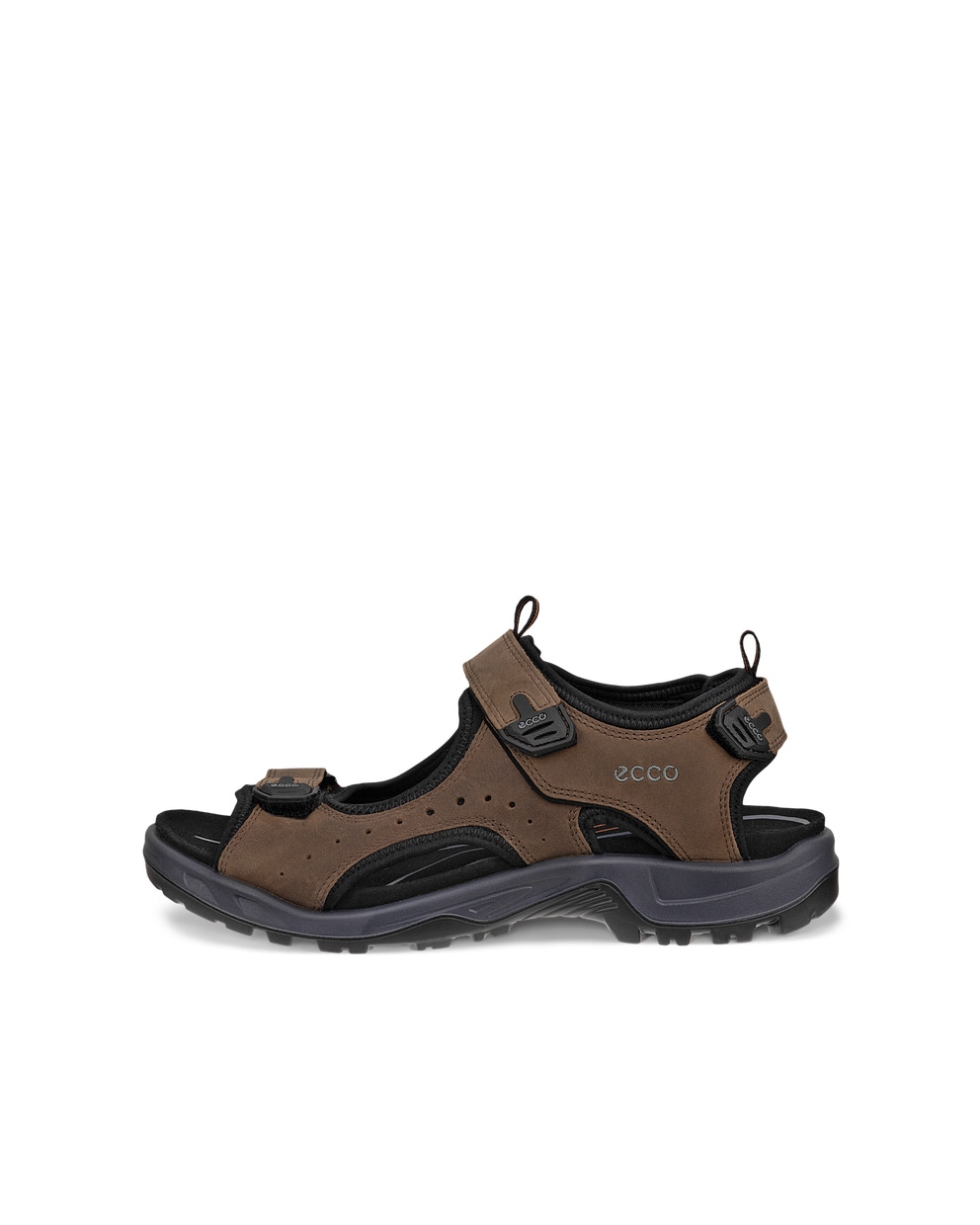 Men's ECCO® Offroad Andes II Nubuck Outdoor Sandal - Brown - Outside