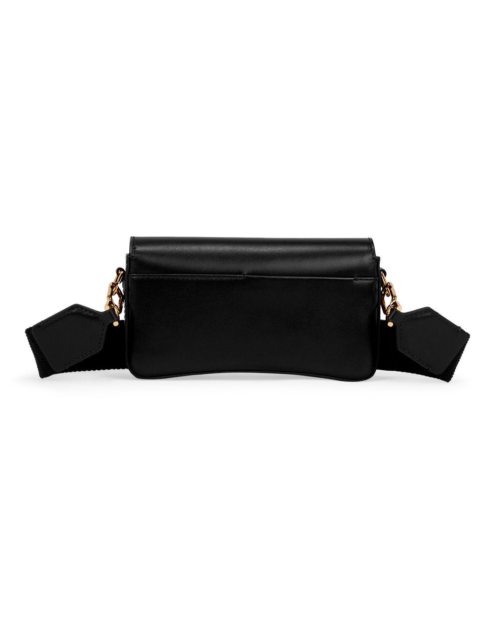 ECCO® Pinch Leather Crossbody Bag - Black - Back