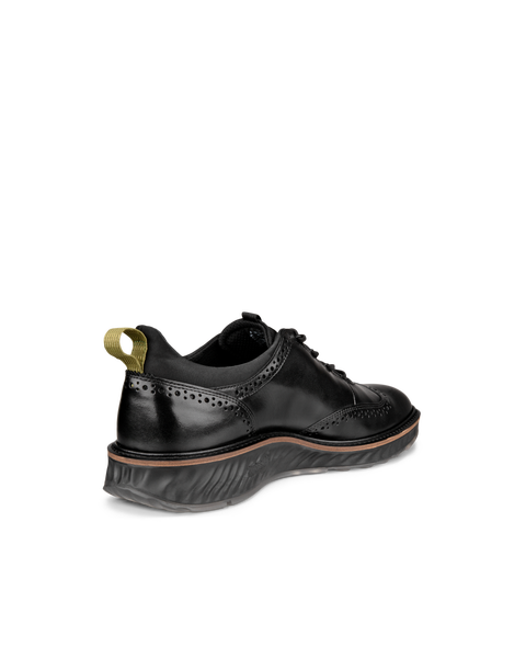 ECCO Men's ST.1 Hybrid Wingtip Shoes - Black - Back