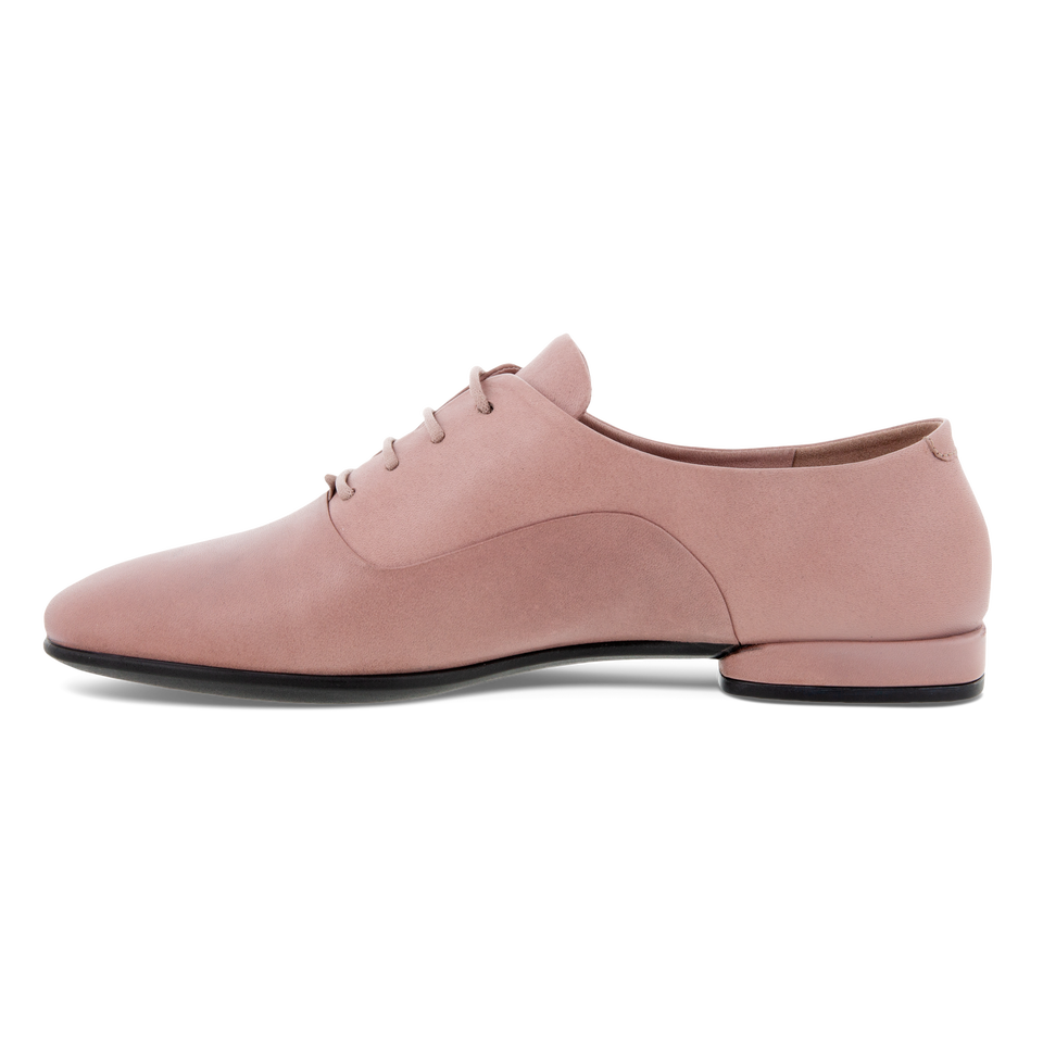 ECCO Women's Anine Squared Laced Shoes - Pink - Inside