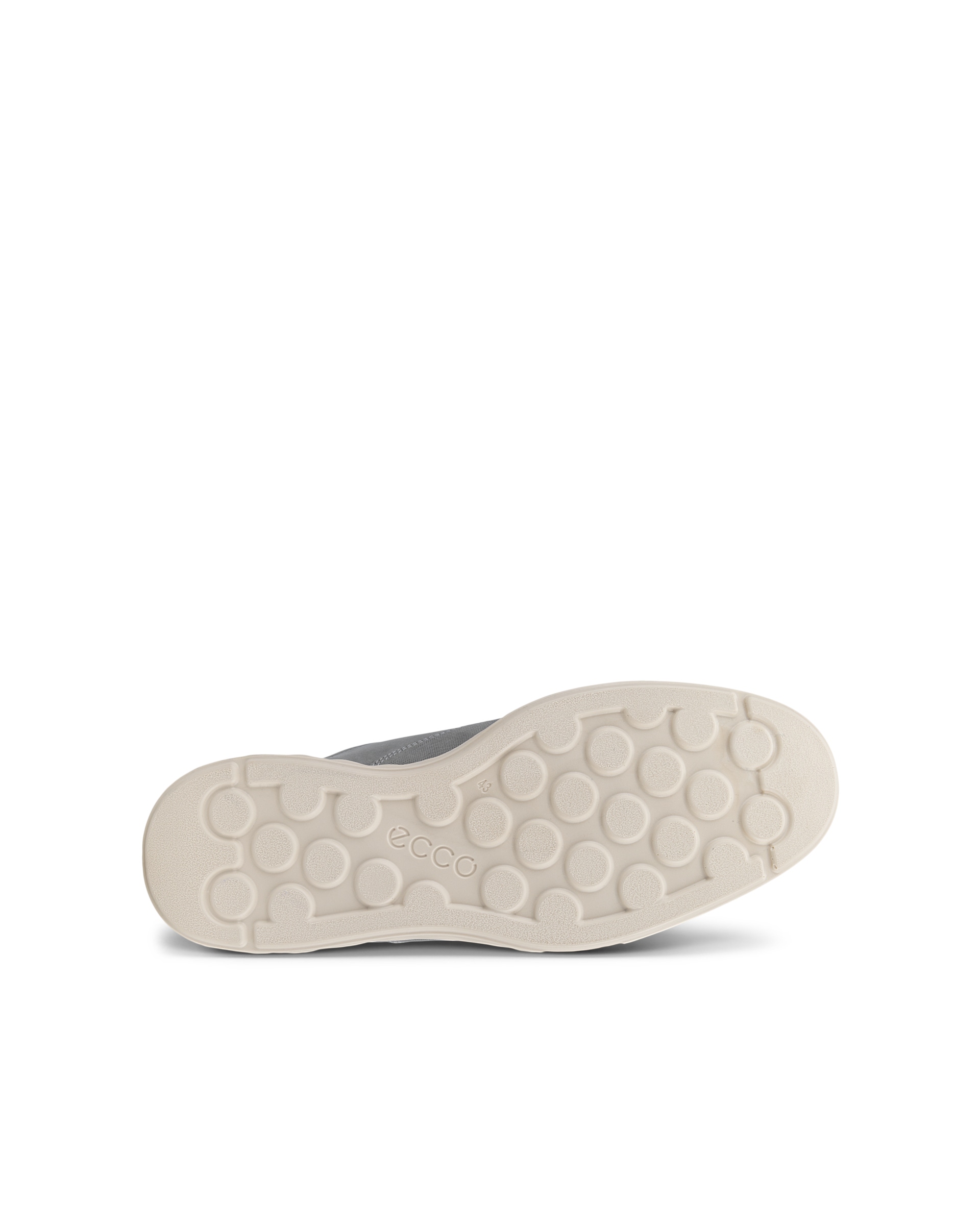 Men's ECCO® S Lite Hybrid Nubuck Brogue Shoe - Grey - Sole