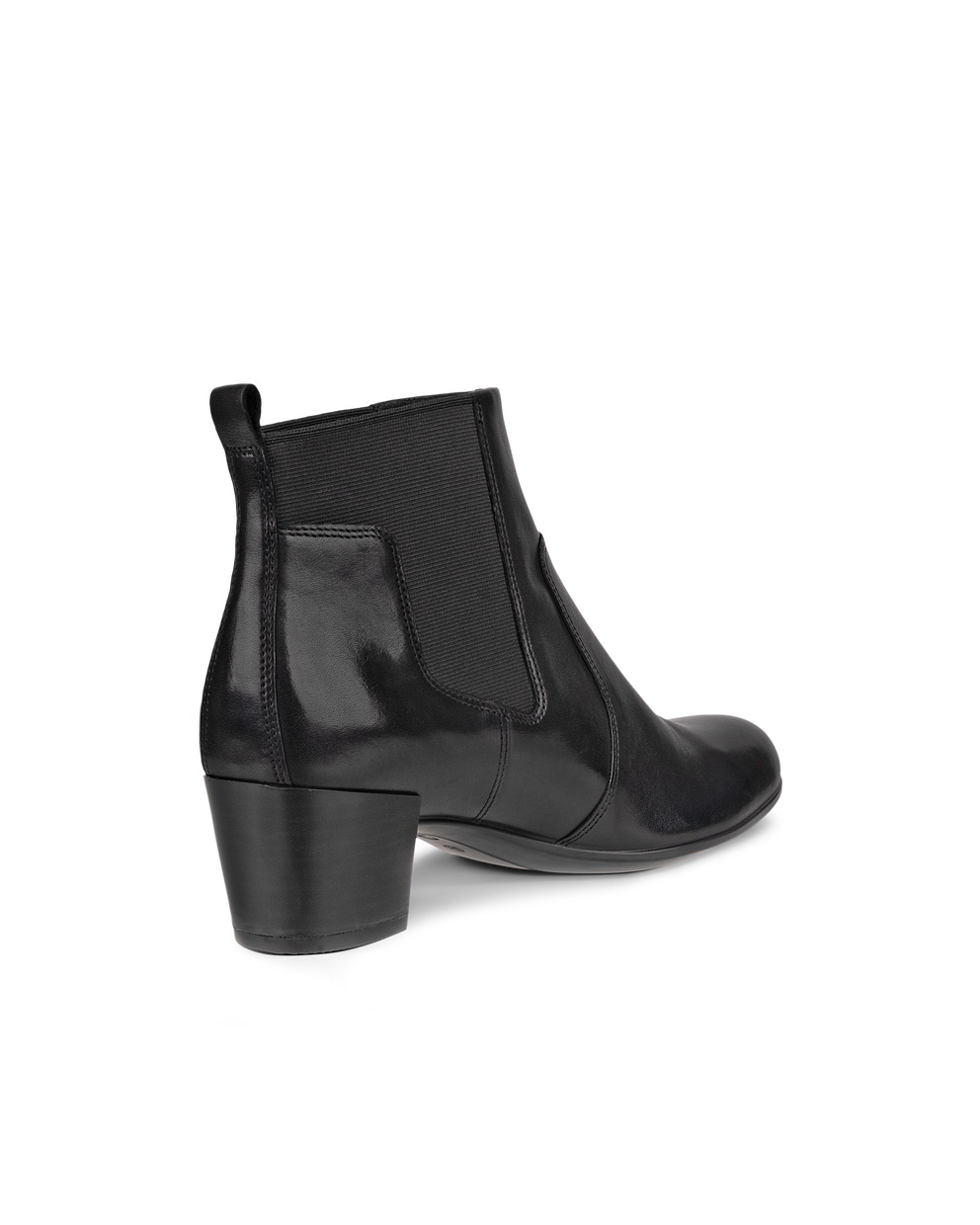 Women's ECCO® Shape 35 Leather Ankle Boot - Black - Back