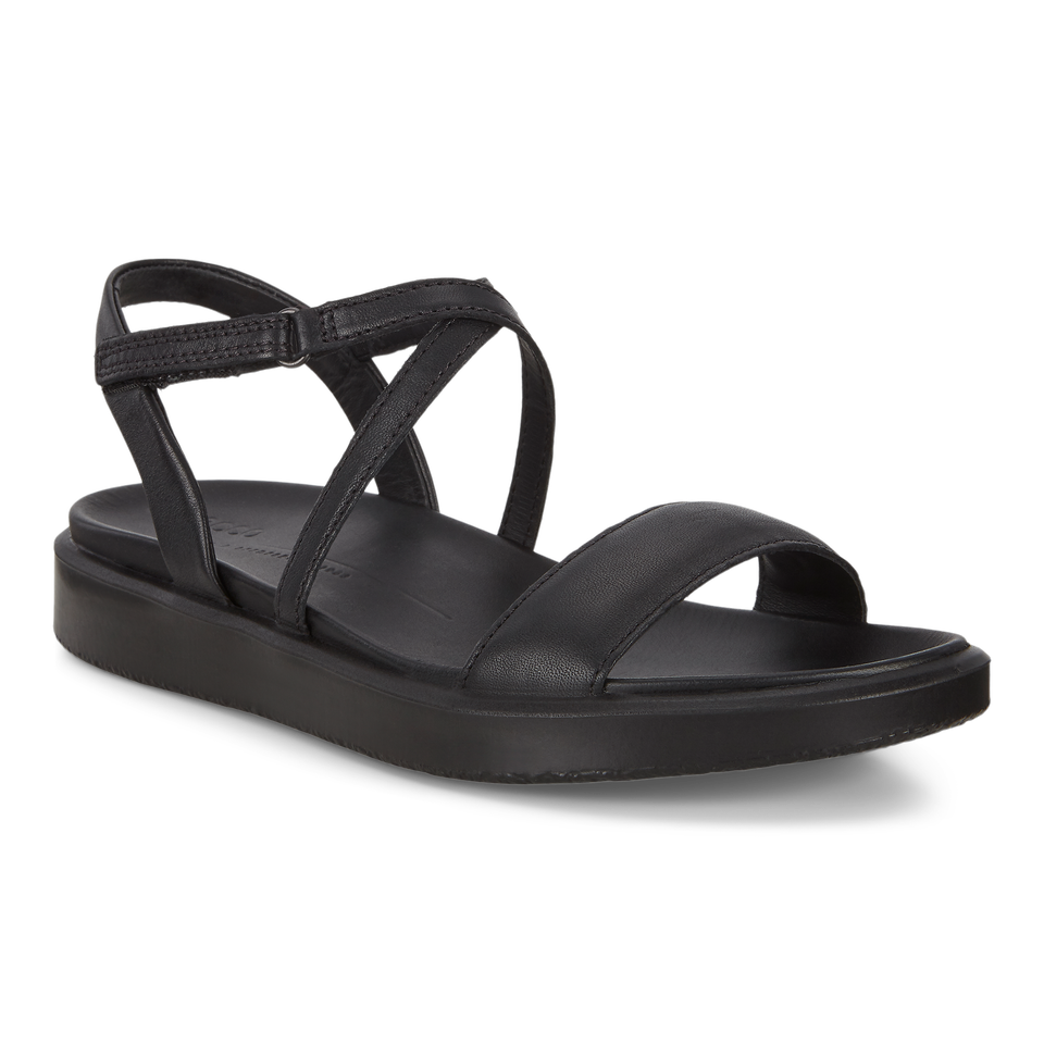 ECCO Women's Flowt Lx Flat Sandals - Black - Main