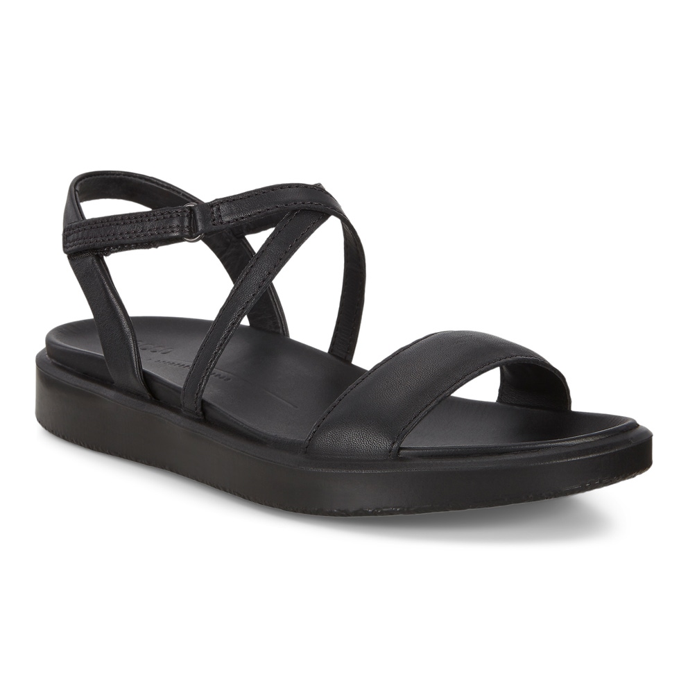 ECCO Women's Flowt Lx Flat Sandals - Black - Main