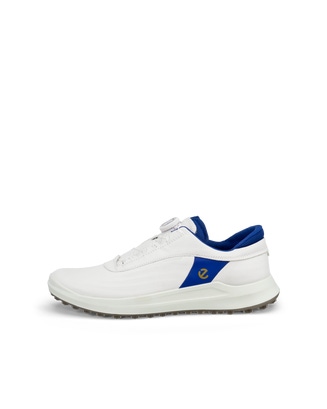 Men's ECCO® Golf Core Leather Golf Shoe - White - Outside