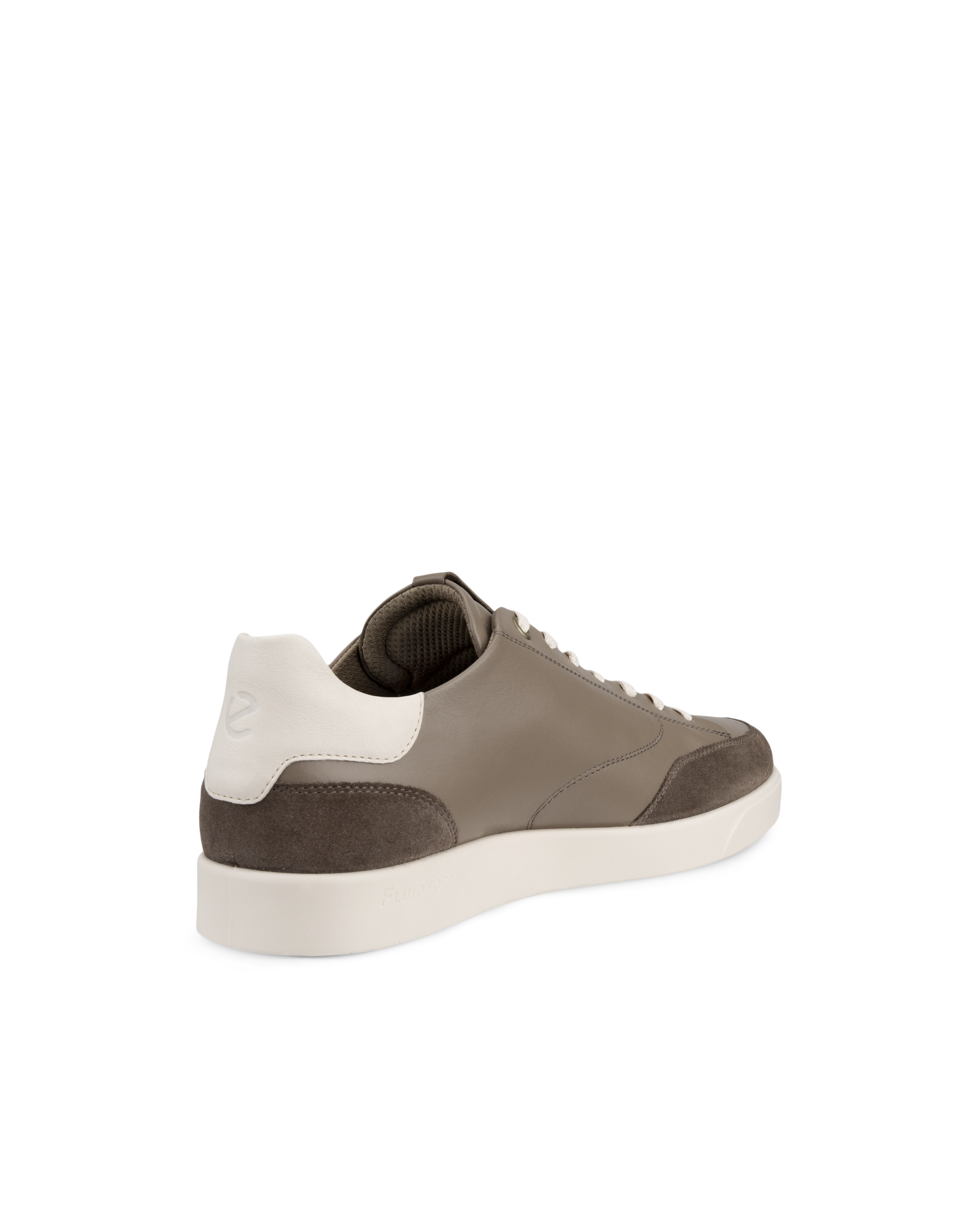 Men's ECCO® Street Lite Leather Sneaker - Grey - Back