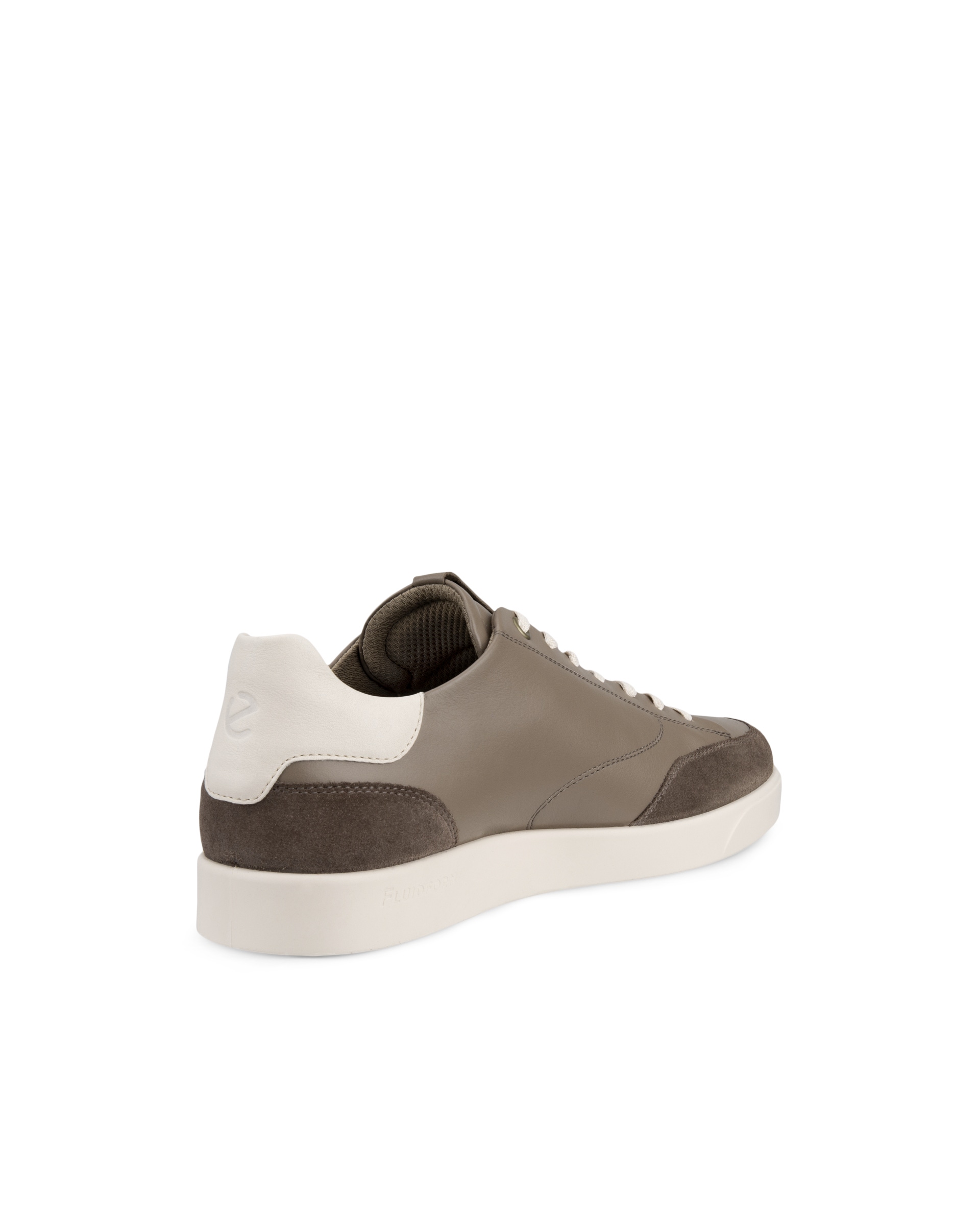 Men's ECCO® Street Lite Leather Sneaker - Grey - Back