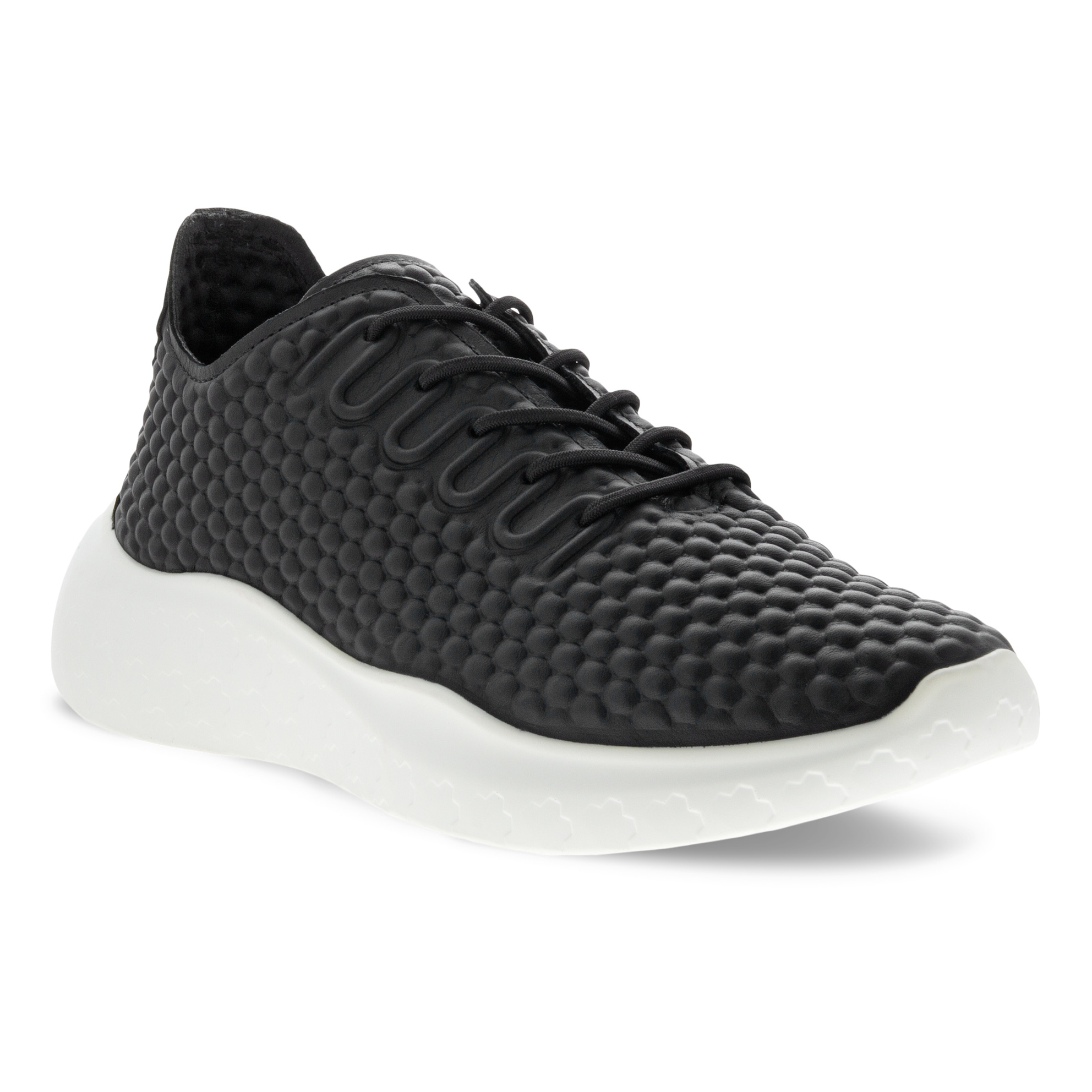 Men's ECCO® Therap Leather Sneaker - Black - Main