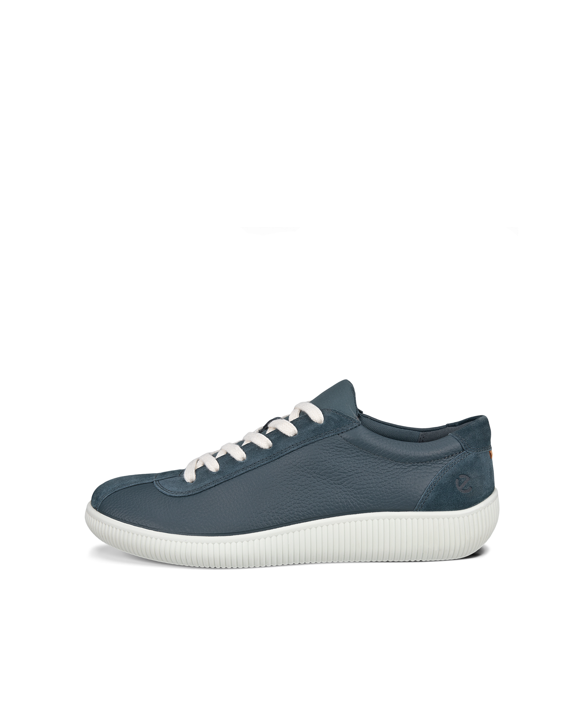 Men s ECCO Soft Zero Leather Sneaker Blue