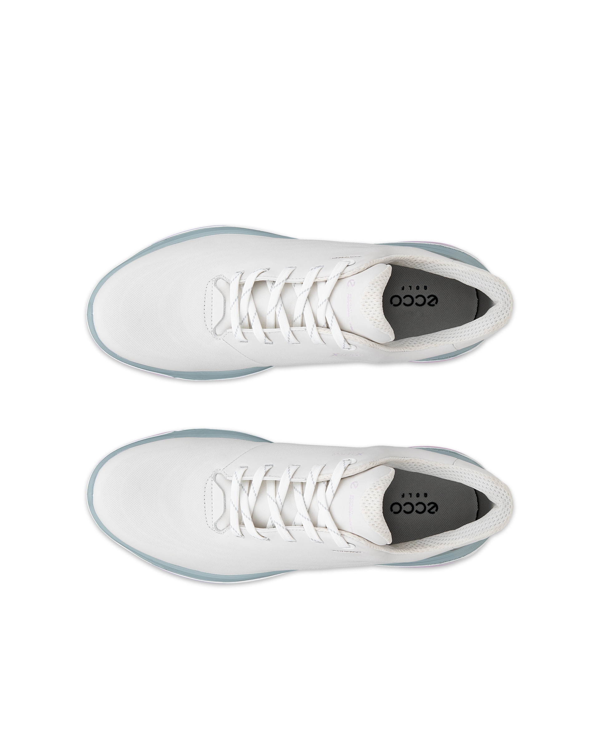 ECCO® GOLF LT1 ženske vodootporne kožne cipele za golf - Bijela - Top left pair