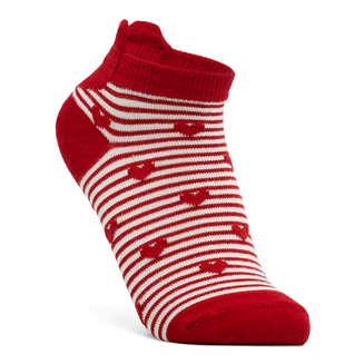 ECCO Women Retro Heart Low-cut Socks - Red - Main