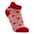 ECCO Women Retro Heart Low-cut Socks - Red - Main