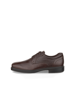 Men's ECCO® Helsinki 2 Leather Derby Shoe - Brown - Outside