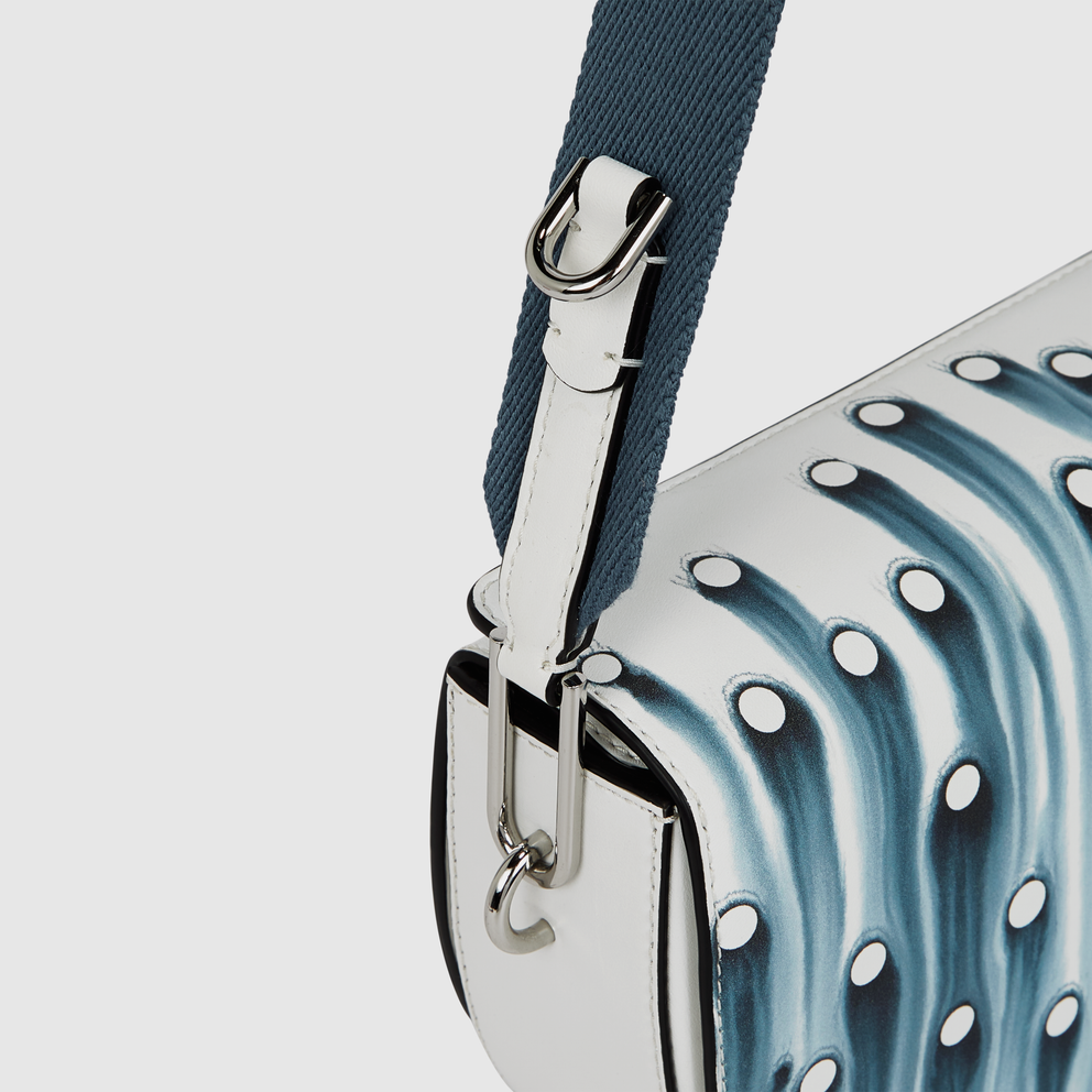 ECCO® Water Leather Saddle Bag - Blue - Detail-1