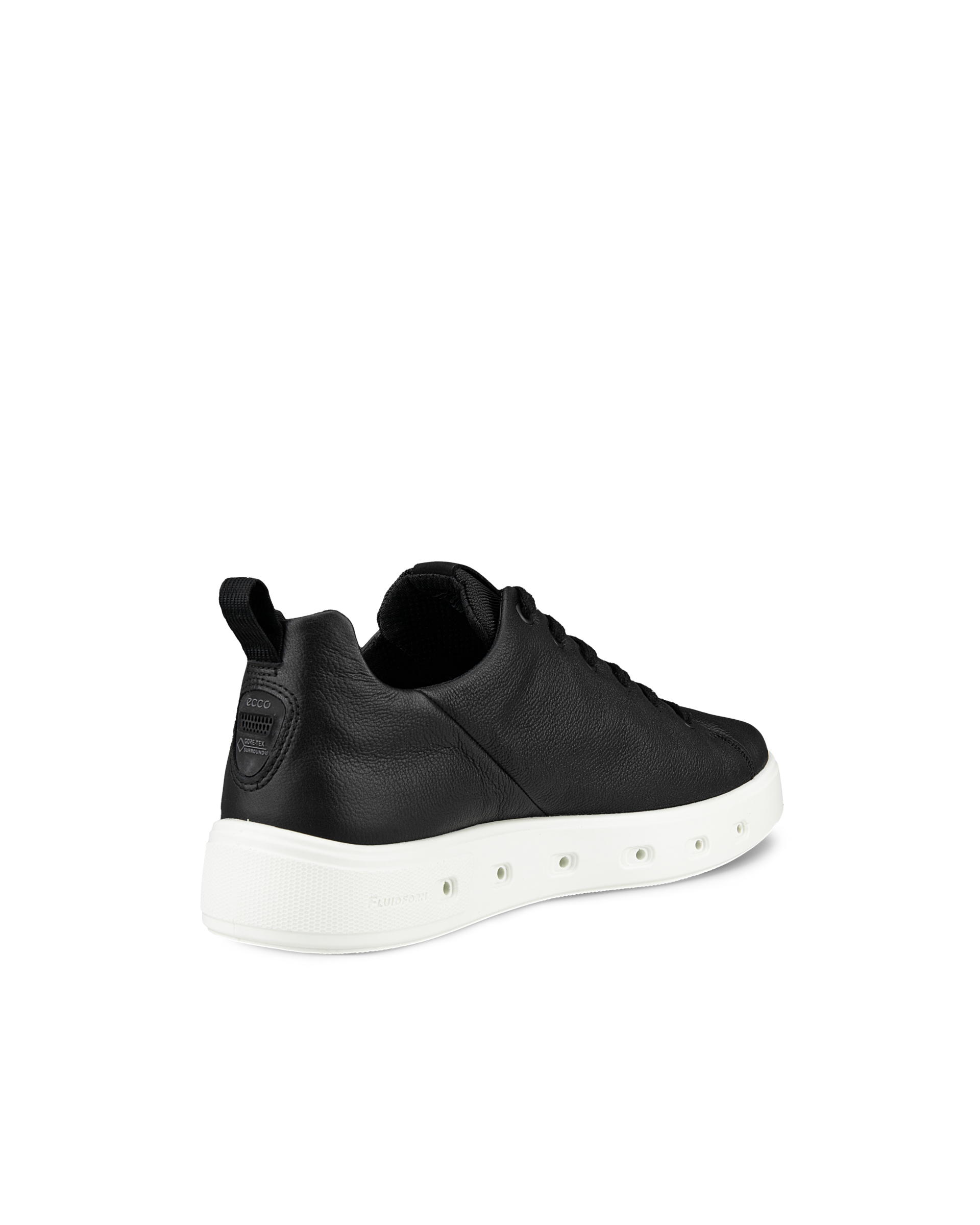 Men's ECCO® Street 720 Leather Gore-Tex Sneaker - Black - Back