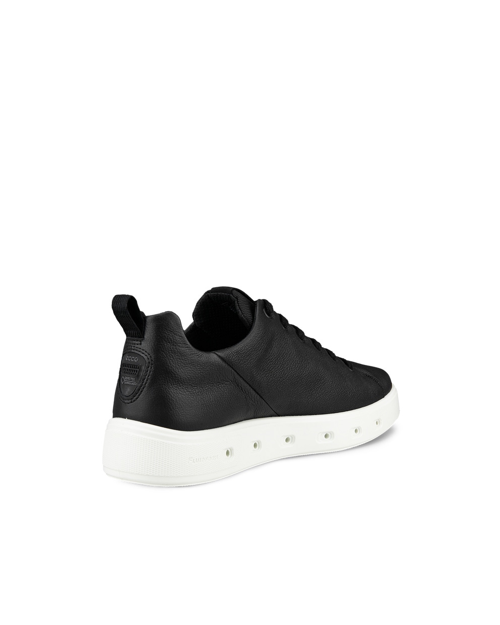 Men's ECCO® Street 720 Leather Gore-Tex Sneaker - Black - Back