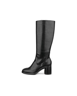 Women's ECCO® Sculpted LX 55 Leather High-Cut Boot - Black - Outside