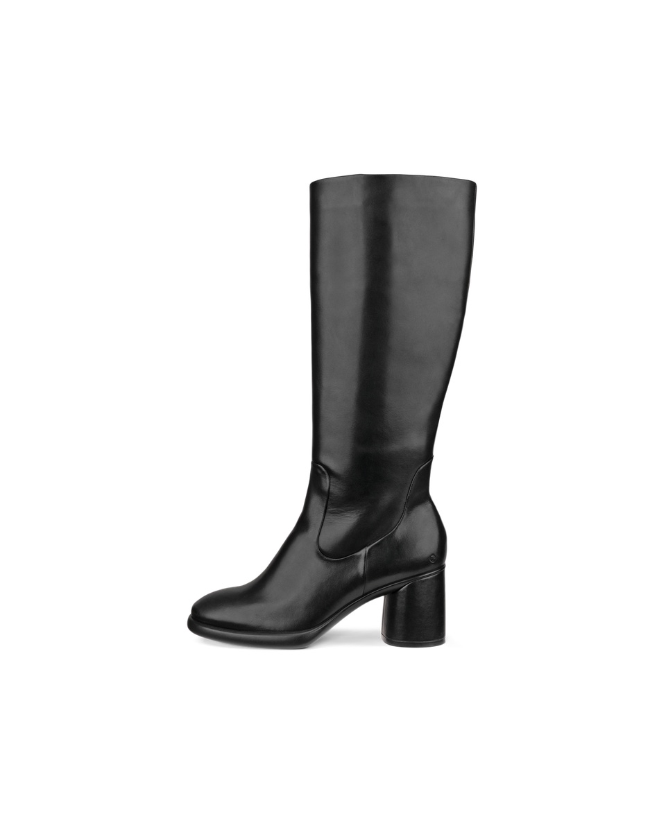 Women s ECCO Sculpted LX 55 Leather High Cut Boot Black