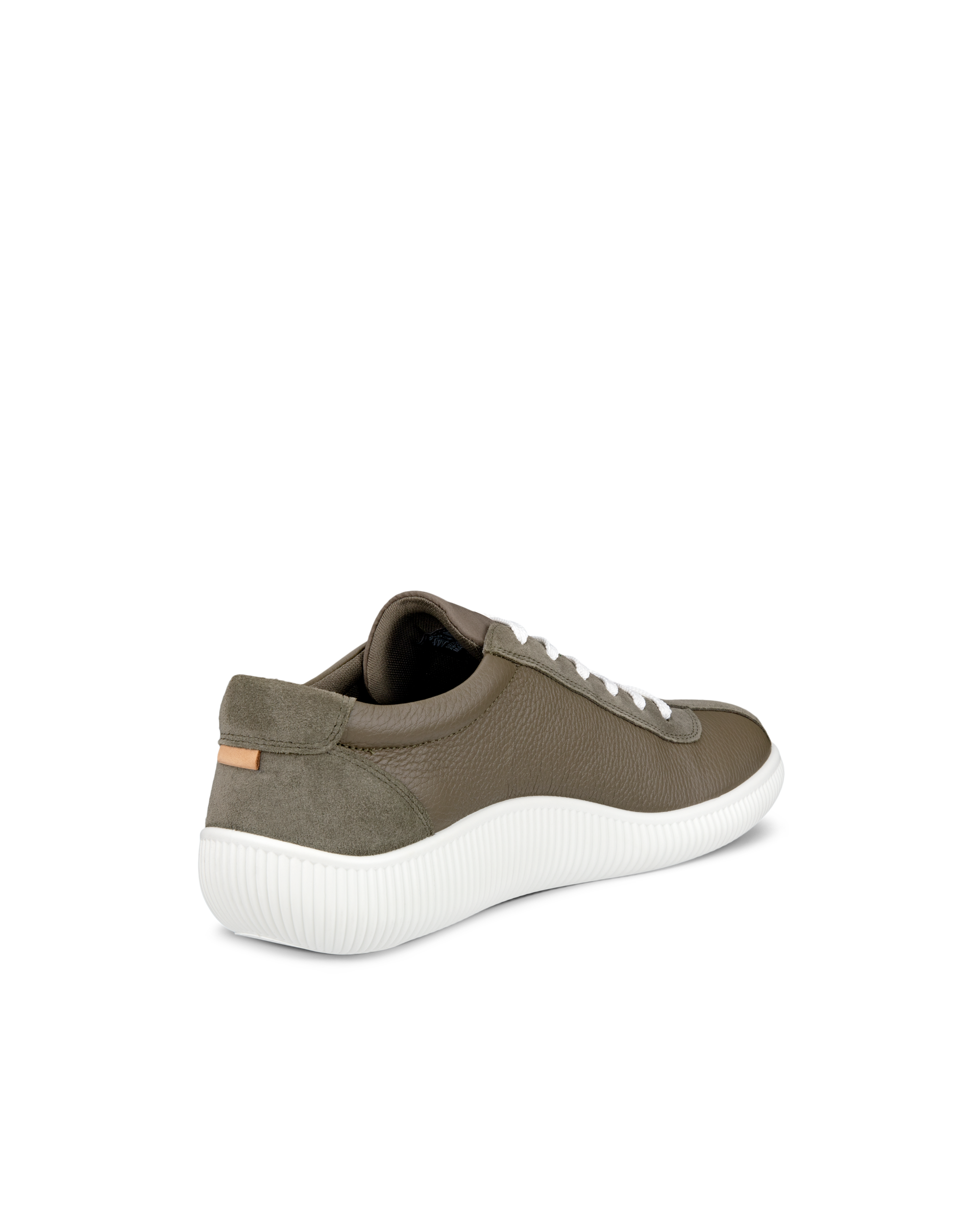 ECCO® Soft Zero baskets en cuir pour homme - Brun - Back