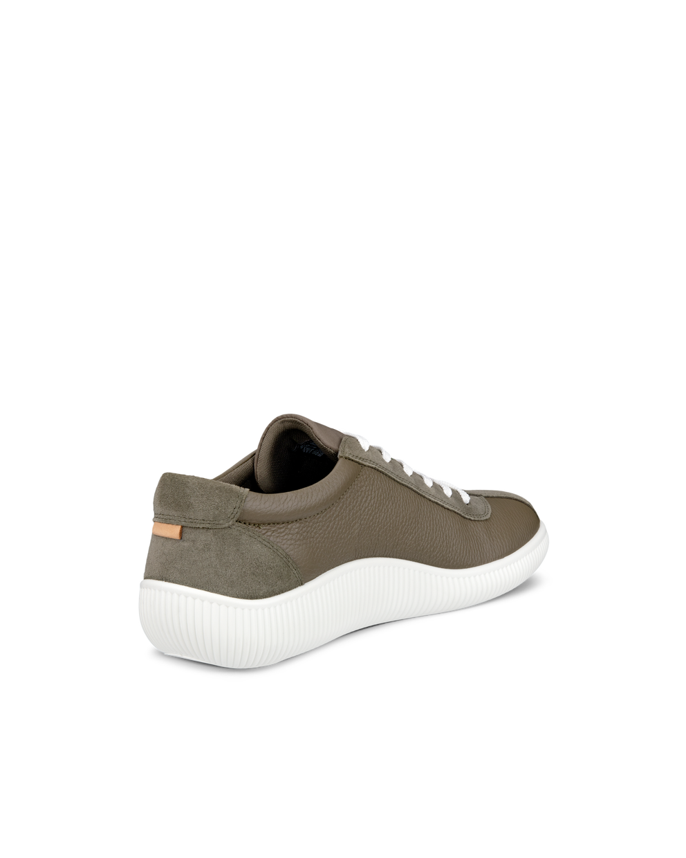 Men's ECCO® Soft Zero Leather Sneaker - Brown - Back