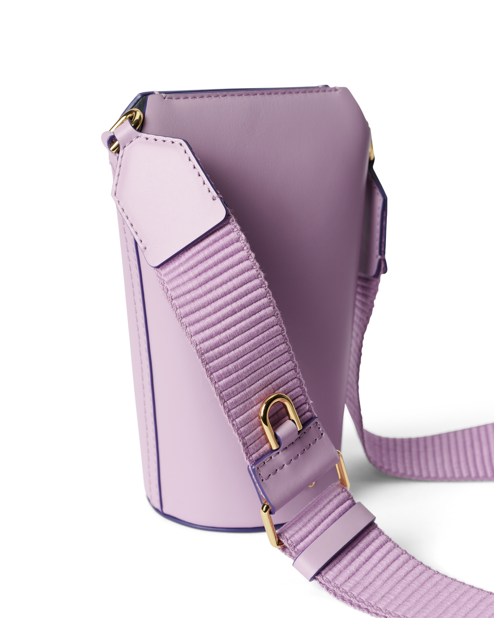 ECCO® Pot Smooth Leather Crossbody Bag - Purple - Detail-1