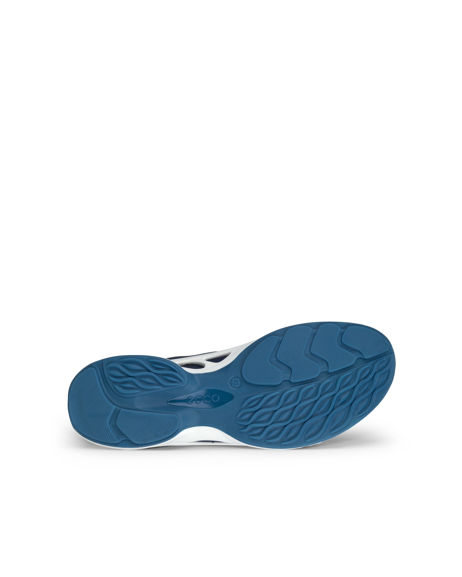 Men's ECCO® Biom Fjuel Leather Outdoor Shoe - Blue - Sole