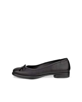 Women's ECCO® Sculpted LX Leather Ballerina - Black - Outside