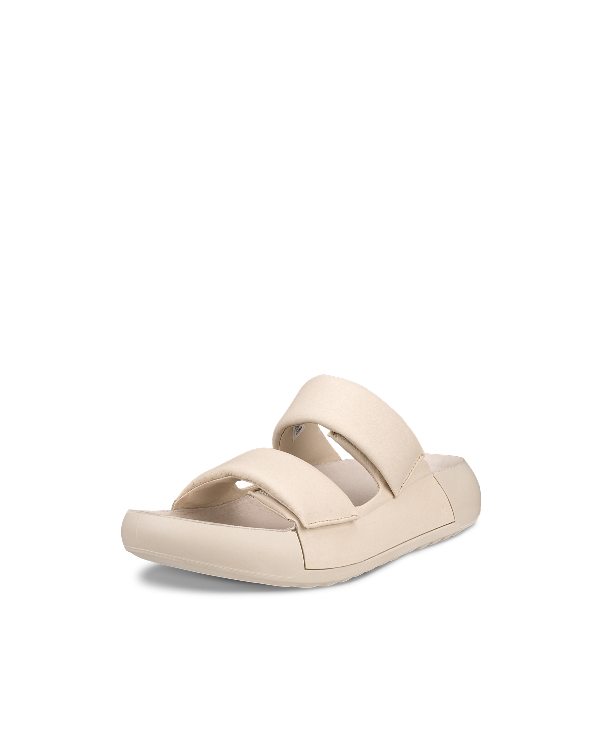 Women's ECCO® Cozmo Platform  Leather Two Strap Sandal - Beige - Main