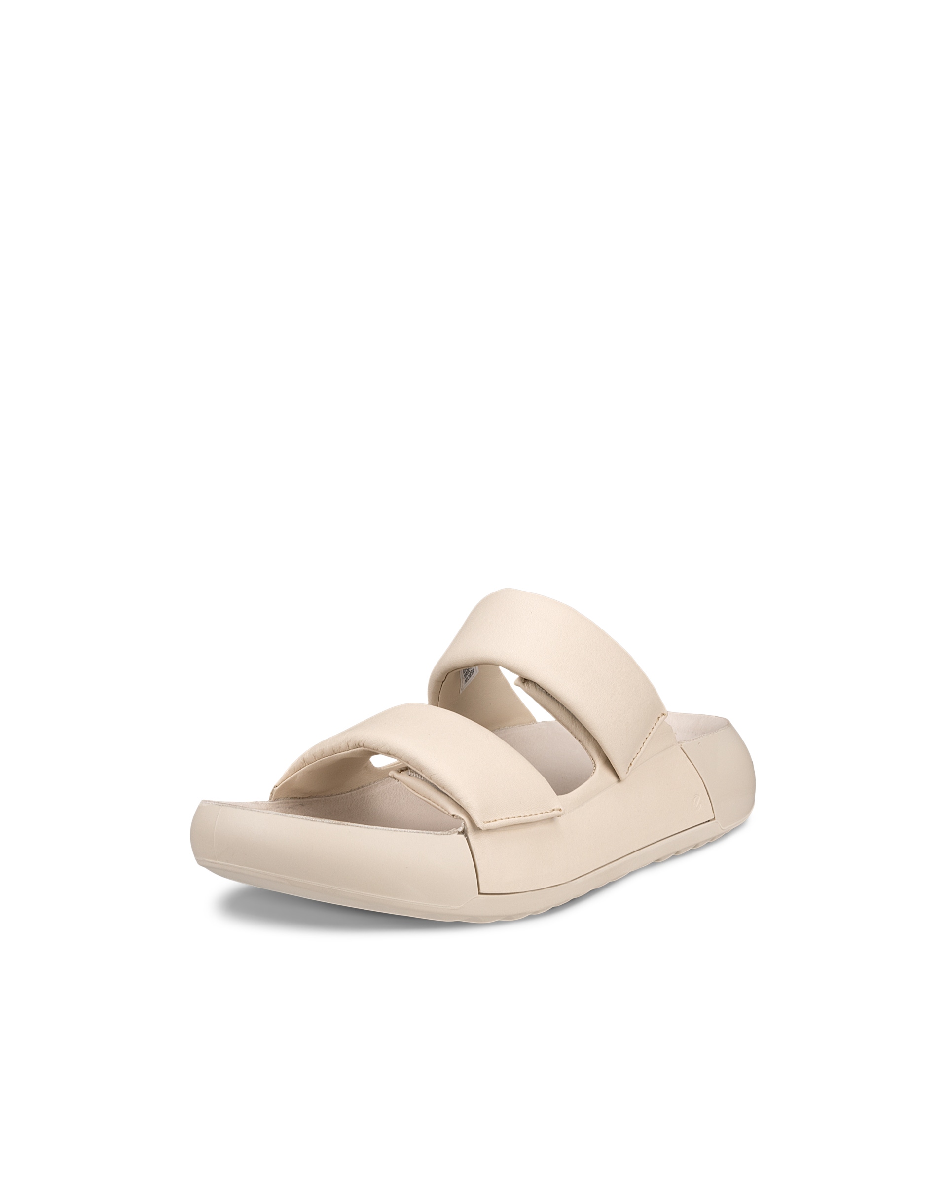 Women's ECCO® Cozmo Platform  Leather Two Strap Sandal - Beige - Main