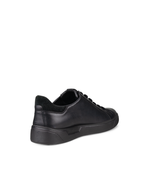 Men's ECCO® Street Tray Leather Gore-Tex Sneaker | Black