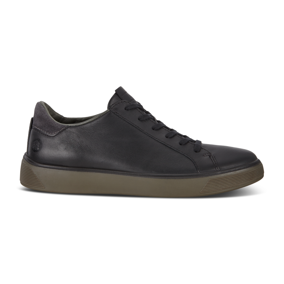 ECCO Men's Street Tray Shoe - Black - Outside