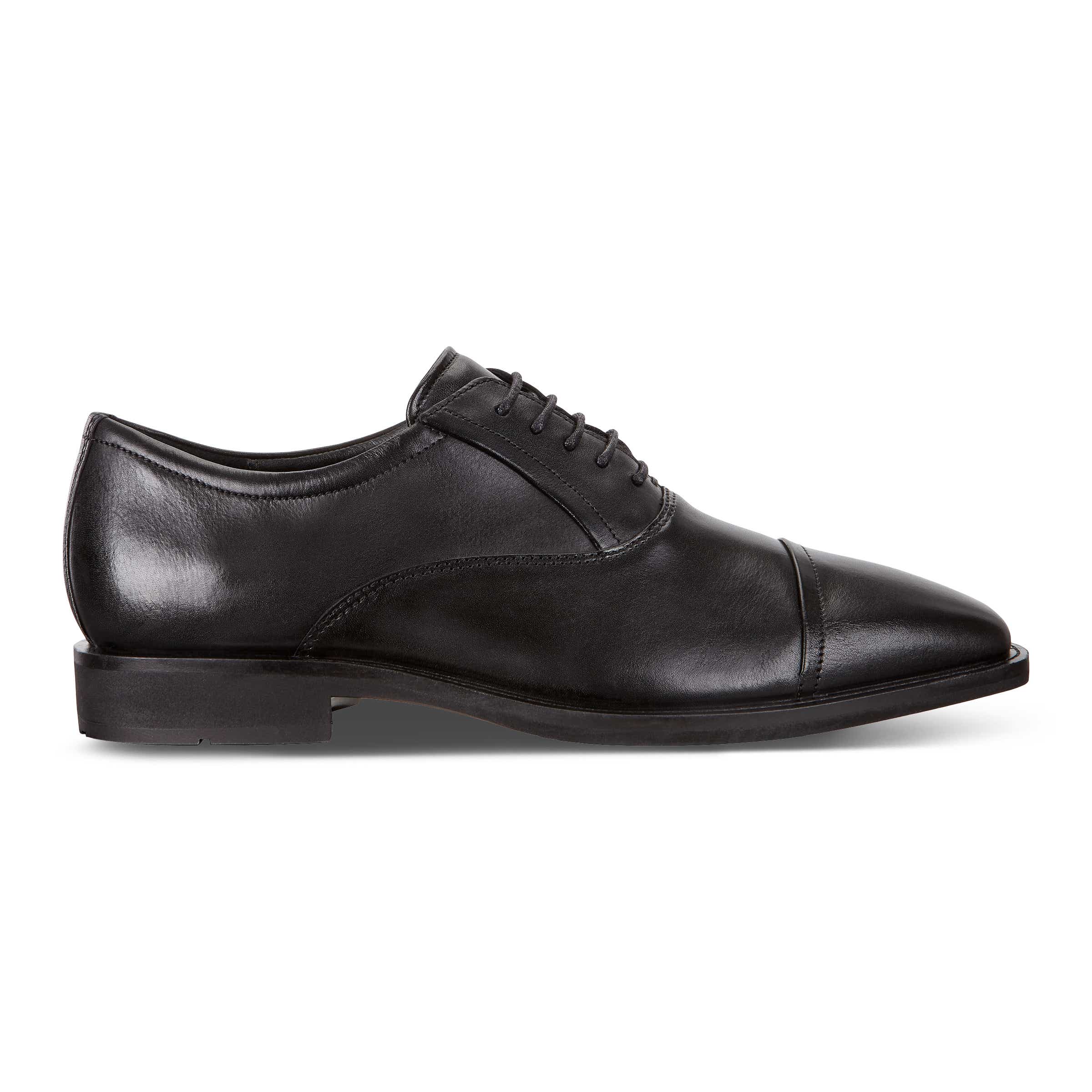 ECCO Calcan Mens Shoes - Black - Outside