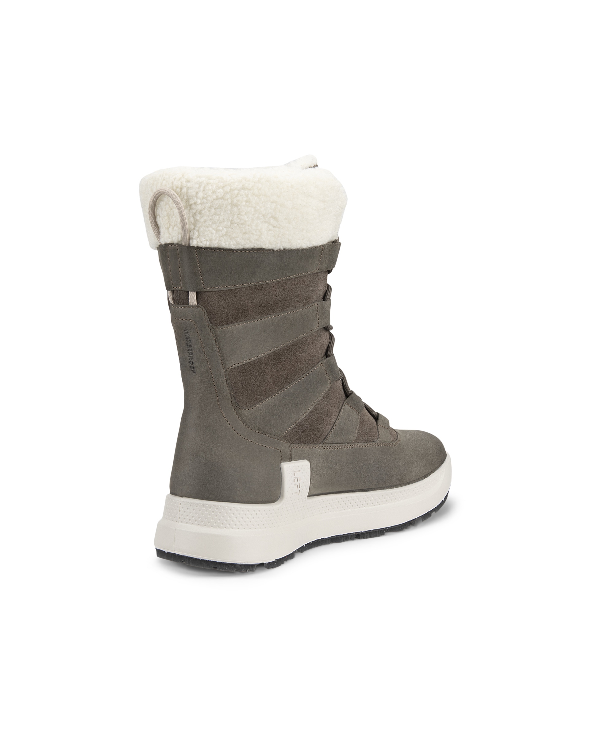 ECCO® Solice bottes d'hiver imperméable en nubuck pour femme - Brun - Back