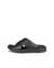 Women's ECCO® Flowt LX Leather Cross-Strap Slider - Black - Outside