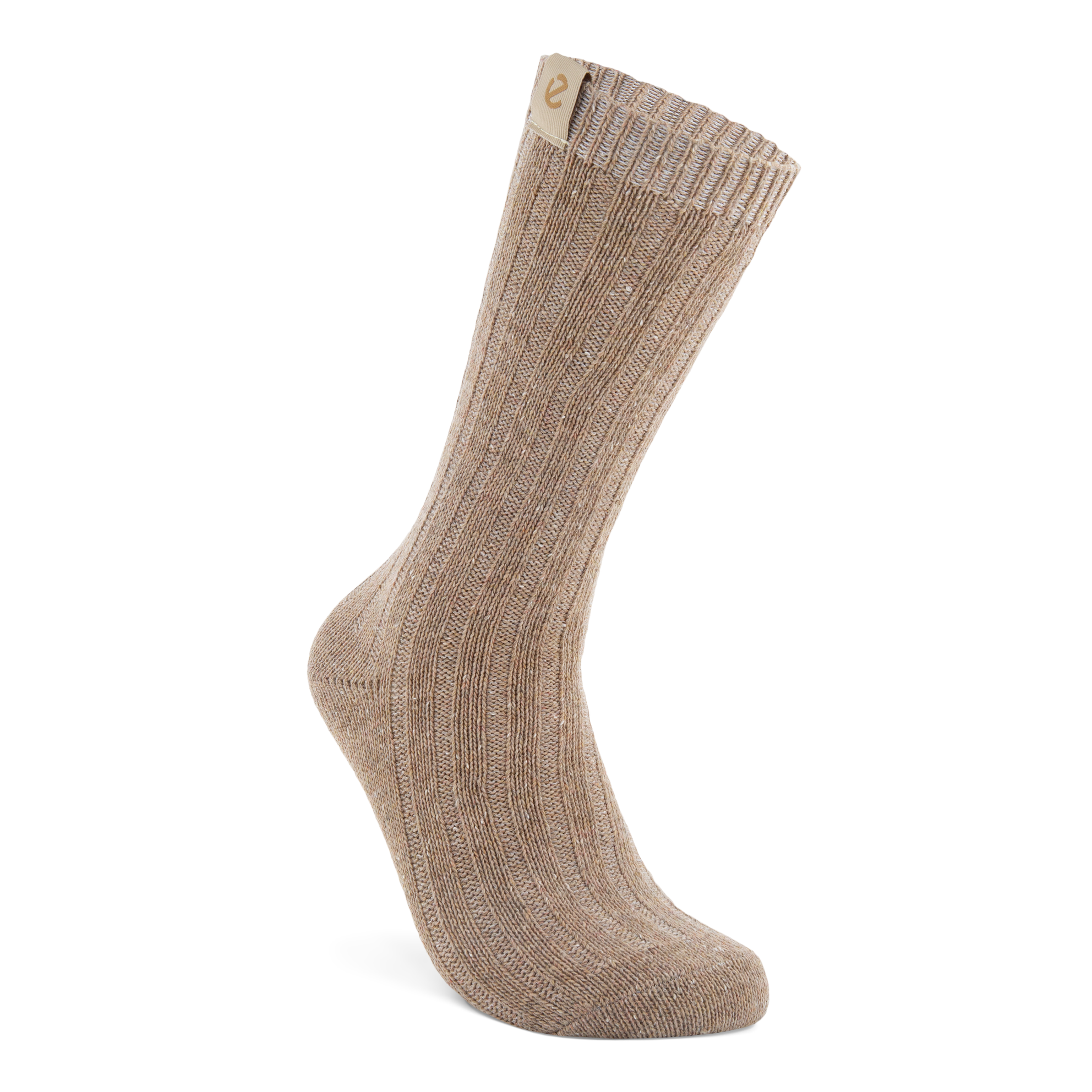 ECCO Hygge Ribbed Socks - Beige - Main