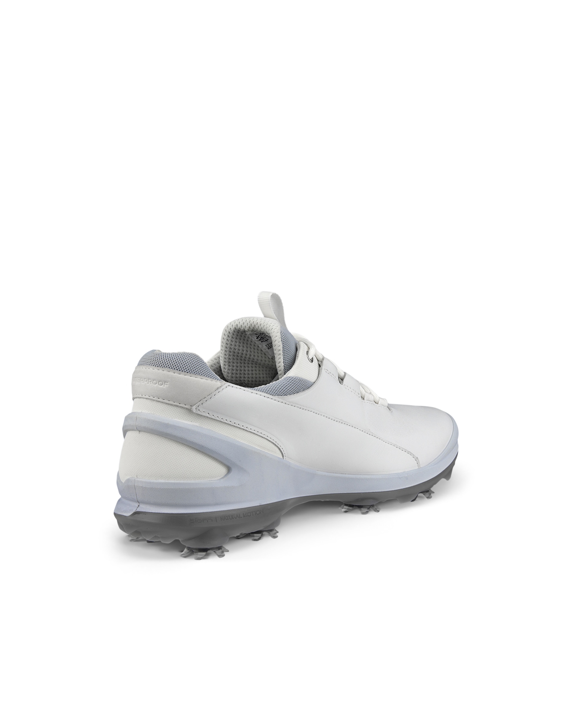 Men's ECCO® Golf Biom Tour Leather Waterproof Spikes Shoe - White - Back