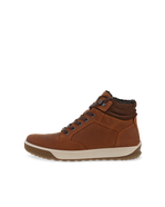 Men's ECCO® Bypath Tred Nubuck Boot - Brown - Outside