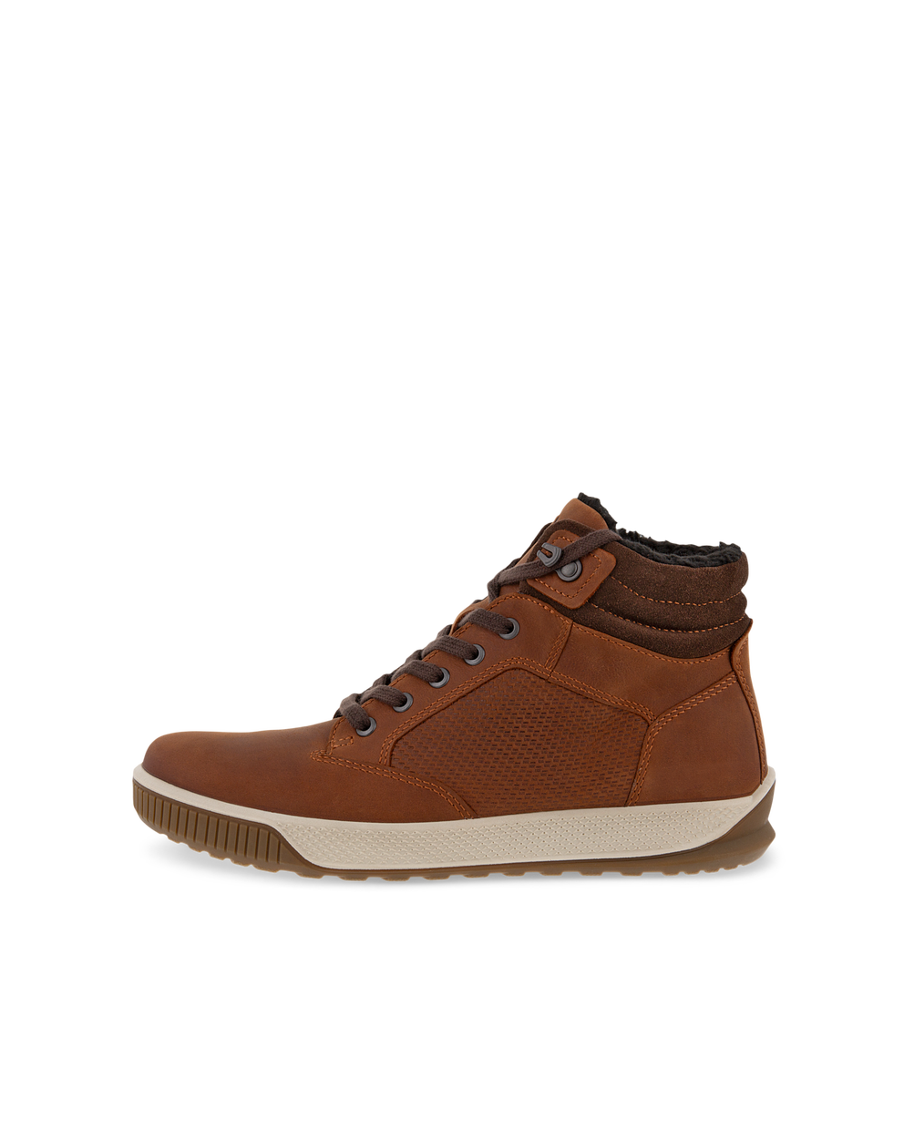 Men's ECCO® Bypath Tred Nubuck Boot - Brown - Outside