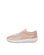 Women's ECCO® Soft Zero Leather Sneaker - White - Outside