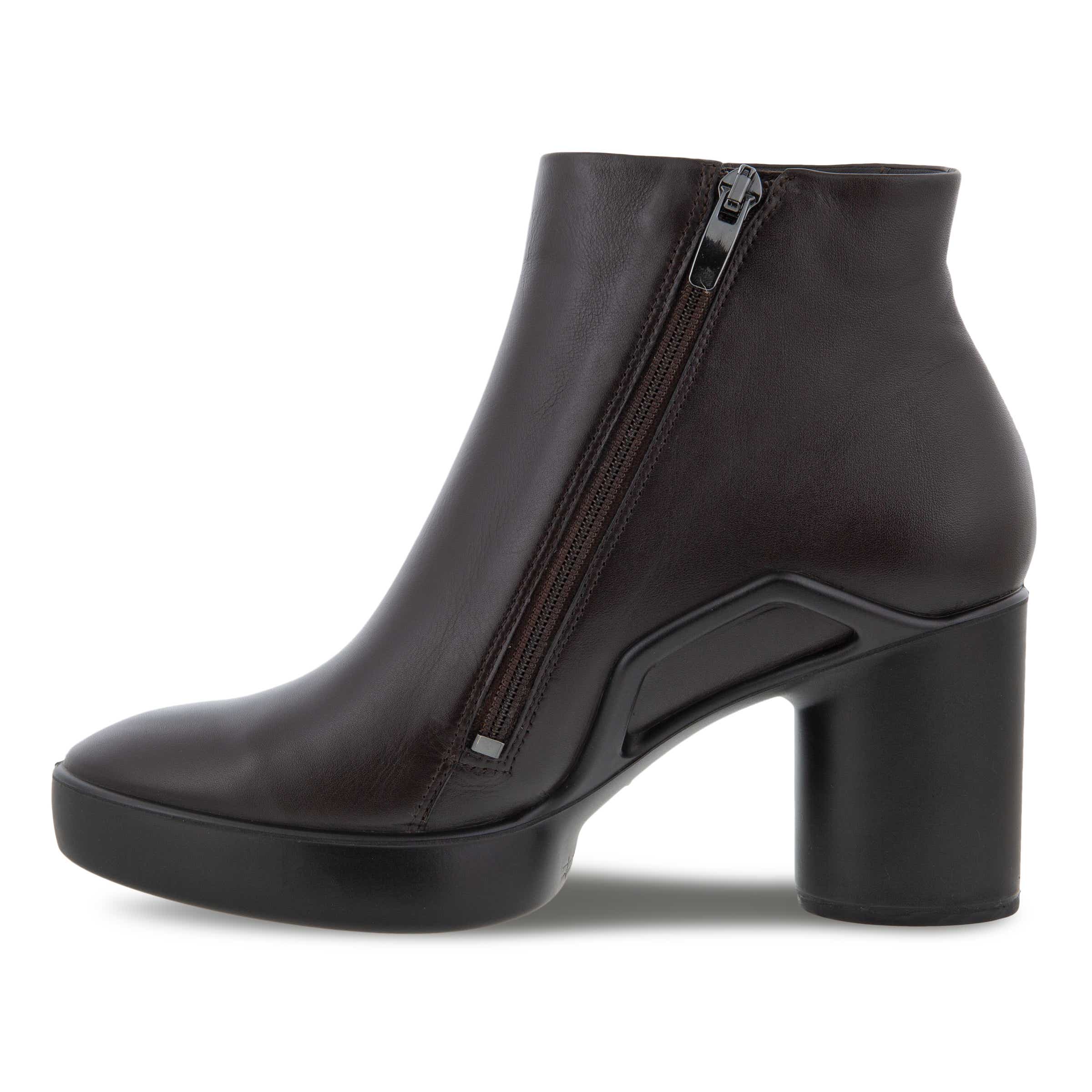 ECCO Women's Shape Sculpted Motion 55 MM Ankle Boots - Brown - Inside