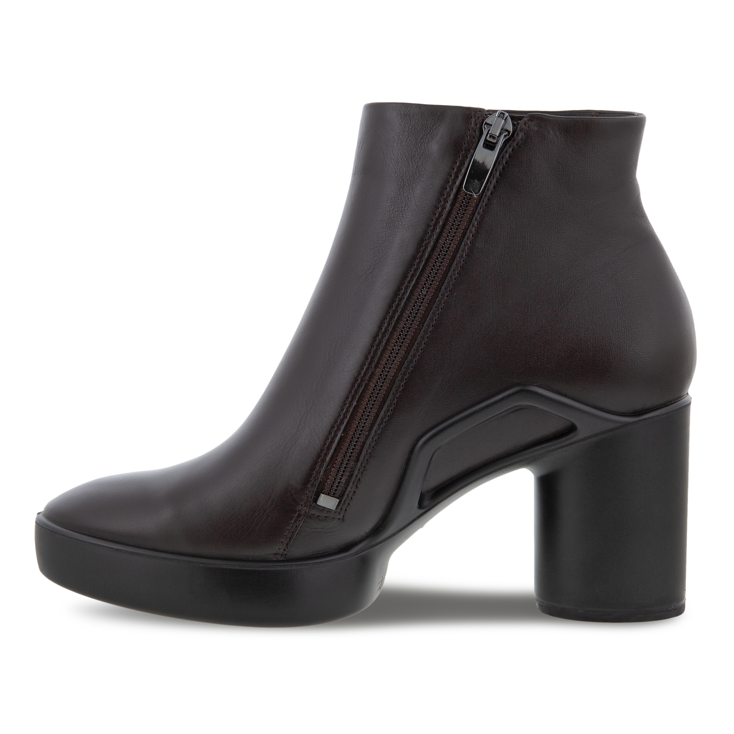 ECCO Women's Shape Sculpted Motion 55 MM Ankle Boots - Brown - Inside